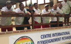 L'entrainement pétanque des équipes nationales d'Indonésie à Sergines
