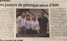 Article de l'Yonne Républicaine mai 2019